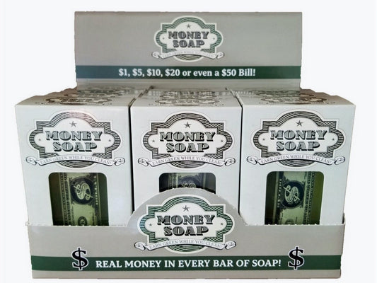 Money Soap Retail Displayer - 12ct