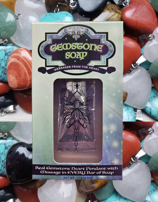 Gemstone Soap - What Message from the heart will you receive?