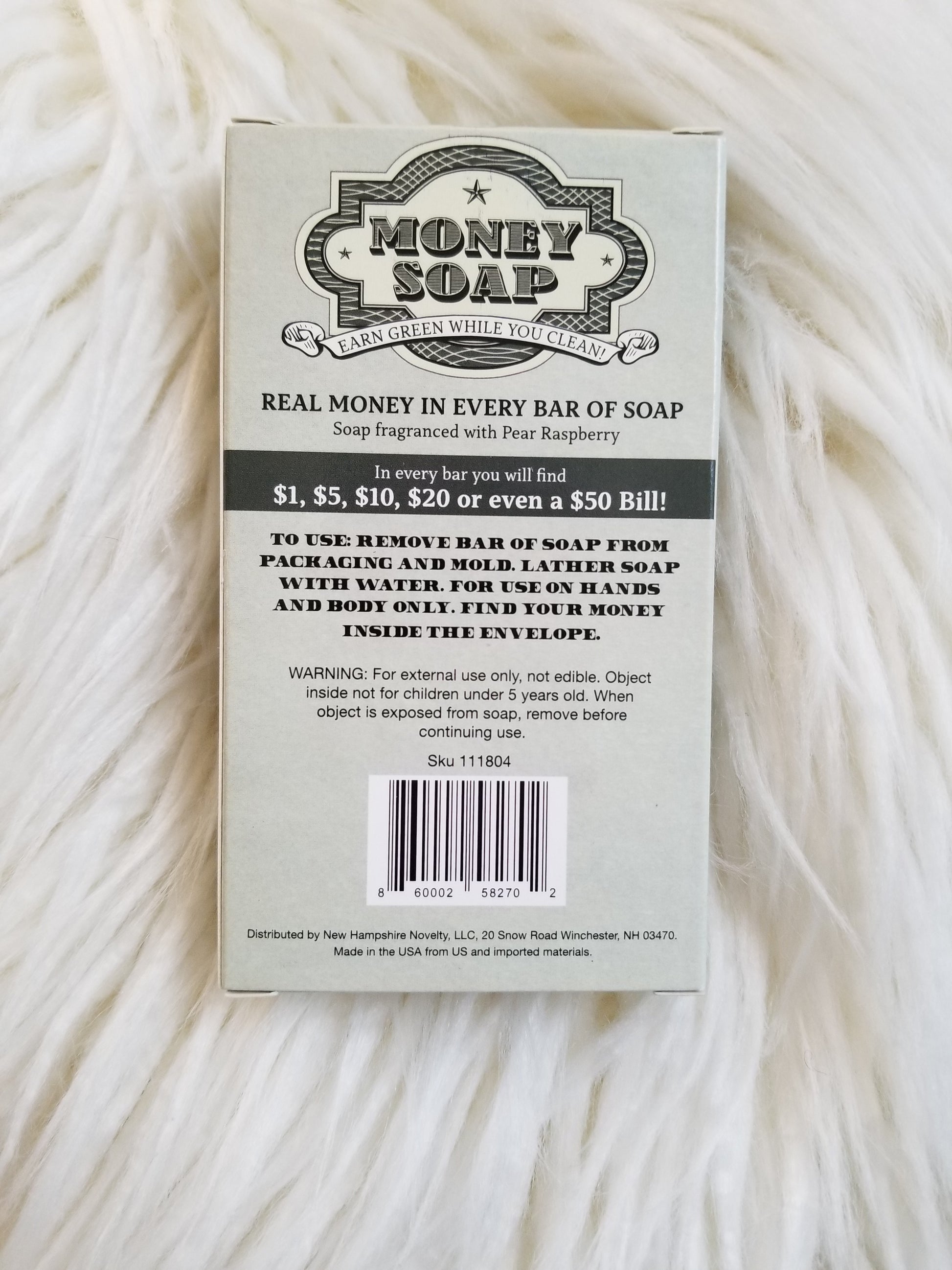 Money Soap - Cash in Every Bar of Soap! – Hampshire Novelty LLC